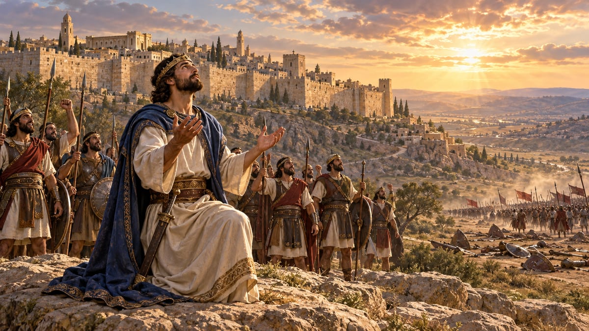 역대상 16장 - 다윗과 레위 사람들이 하나님을 찬양하다